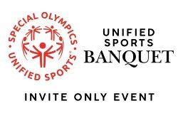 unified sports special olympics logo advertising banquet